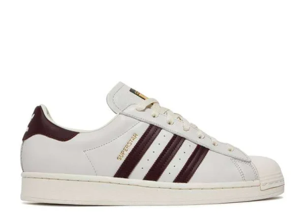 ADIDAS SUPERSTAR 'OFF WHITE MAROON'