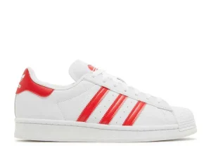 ADIDAS SUPERSTAR 'WHITE VIVID RED'