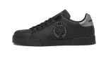 Calfskin nappa Portofino sneakers with crown patch Black