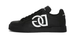 Calfskin Portofino sneakers with DG logo Black