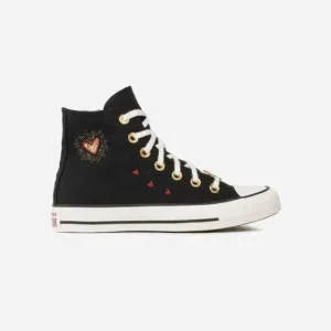 Converse All Star- Valentines Negras