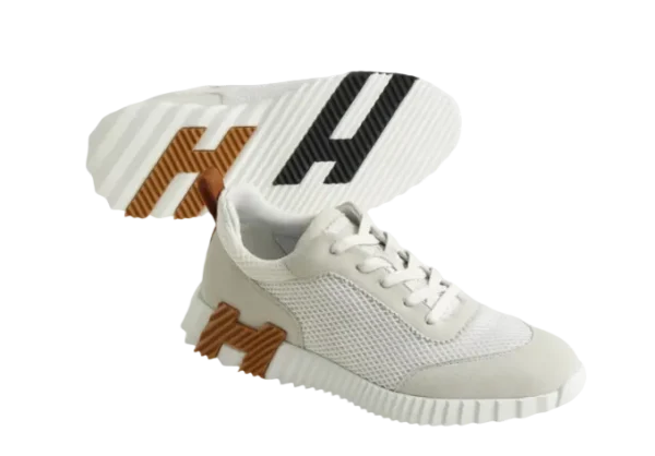 Hermes Bouncing Sneaker "Blanc Brown"