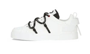 Portofino sneakers in calfskin and patent leather White