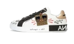 Portofino sneakers in printed nappa calfskin with patch White