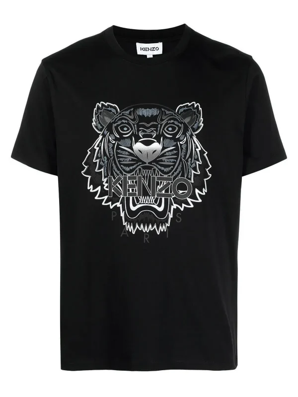 Camiseta Negra Kenzo Tigre